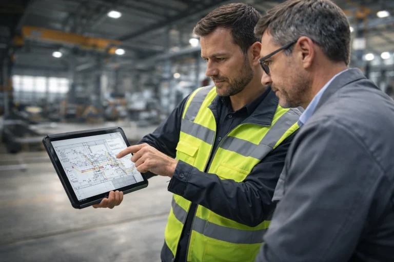 Projektübergabe bei TechPic: Abstimmung von Bilddaten und Messdaten in einer Industriehalle